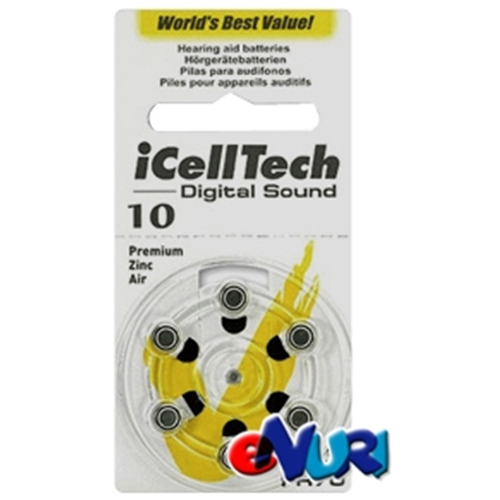 아이셀텍 보청기배터리 10