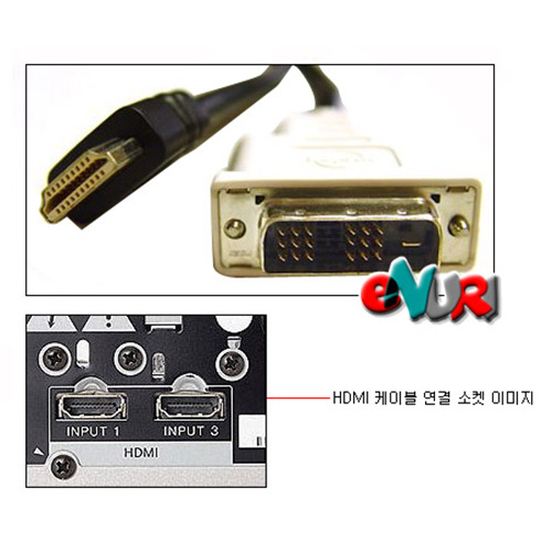 몰렉스 Molex DVI to HDMI[2m]