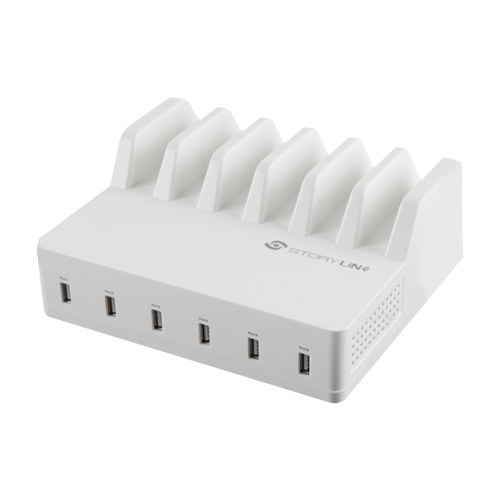 세마전자 스토리링크 PD 108W 6포트 접지형 충전기 SPC-QC6P