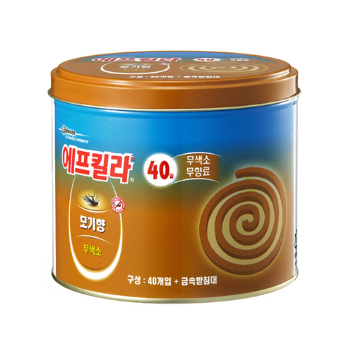 에프킬라 모기향 내추럴 캔코일 40개입