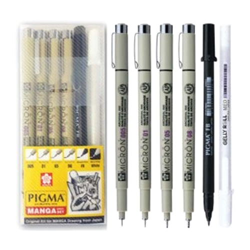 사쿠라  피그마 마이크론 XSDK M6 망가 6종 세트