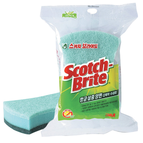 3M 스카치브라이트 항균 삼중양면 다목적 수세미