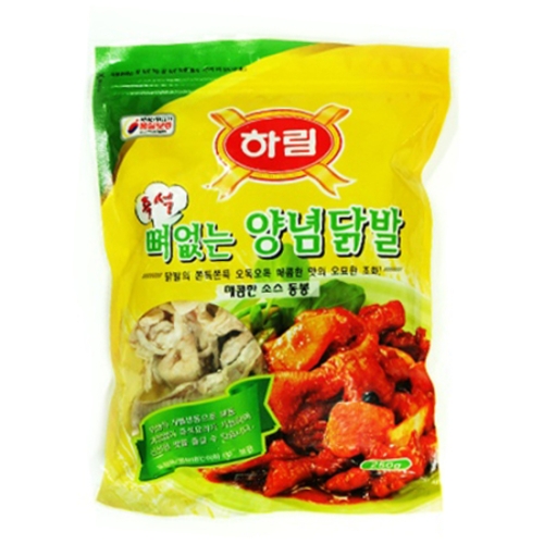 하림  뼈없는 양념닭발 250g
