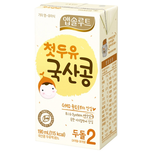  매일유업 첫두유 국산콩 2단계 190ml [48개]