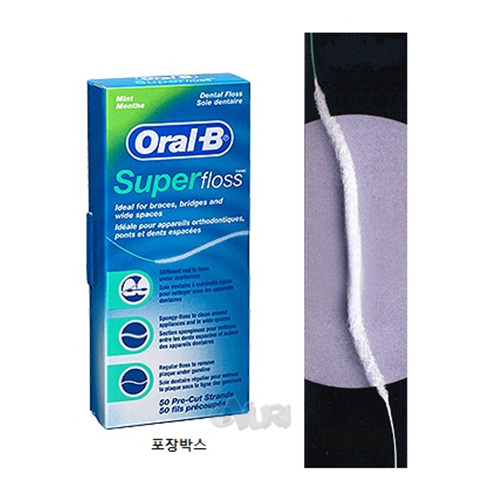 브라운 오랄비 슈퍼플로스 민트치실 50개