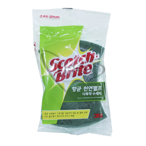 3M 스카치브라이트 항균 천연펄프 다목적 수세미