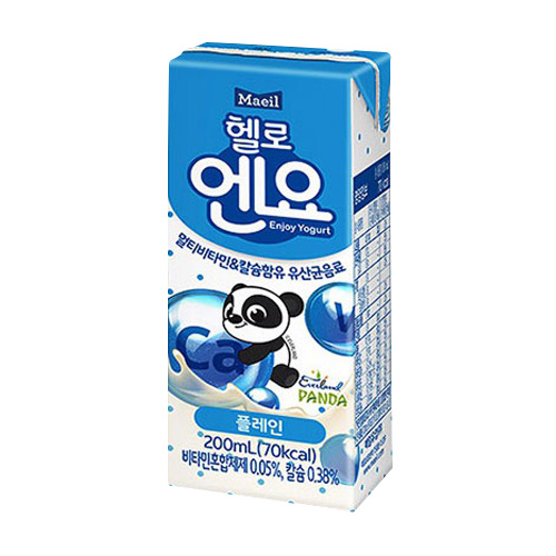 매일유업 헬로엔요 유산균 음료 플레인 200ml