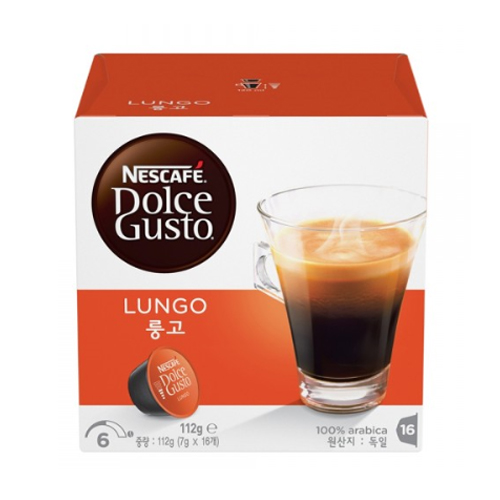 네슬레 네스카페 돌체구스토 룽고 캡슐커피 16캡슐