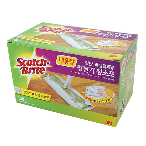 3M 스카치브라이트 정전기 청소포 표준형 150매