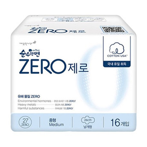 순수한면 제로 중형 16개