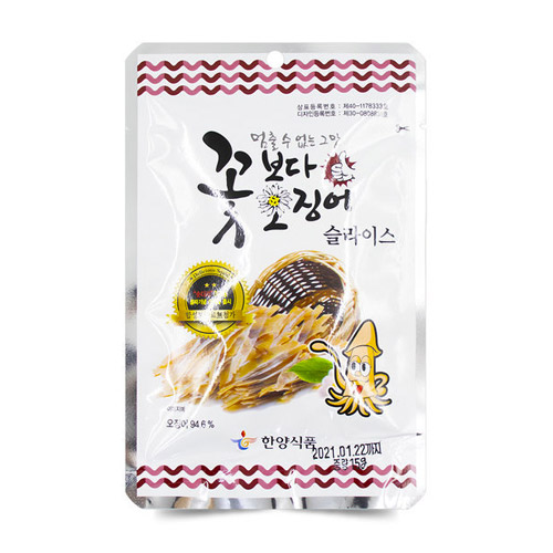 한양식품  한양 꽃보다 오징어 슬라이스 15g