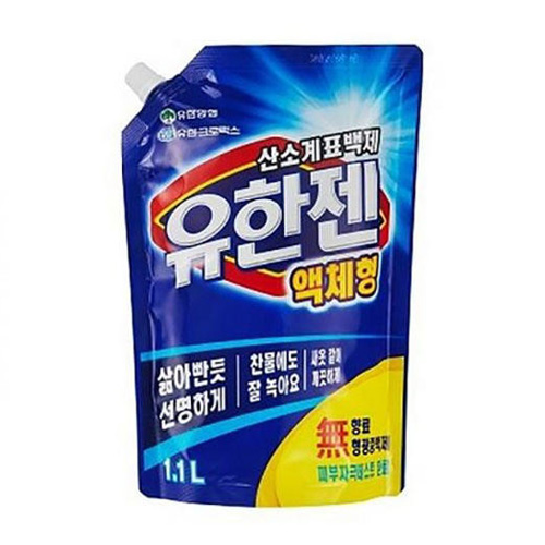 유한젠 산소계표백제 액체형 리필 1.1L