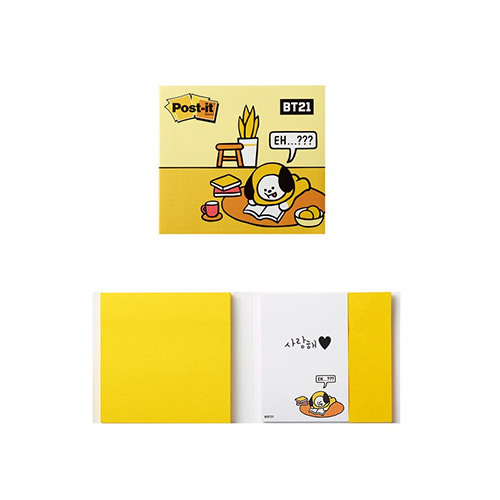 3M  강한점착용 커버노트 BT21 치미