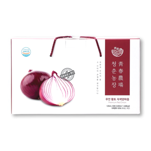 모모스튜디오 청춘농장 무안 자색양파즙 120ml 30포