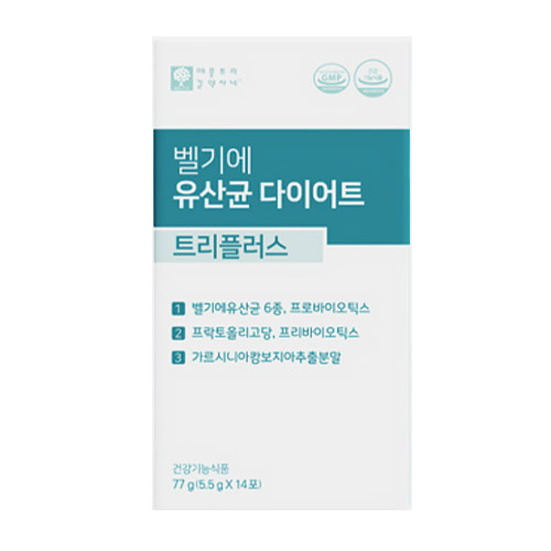 애플트리김약사네 벨기에 유산균 다이어트 트리플러스 5.5g 14포