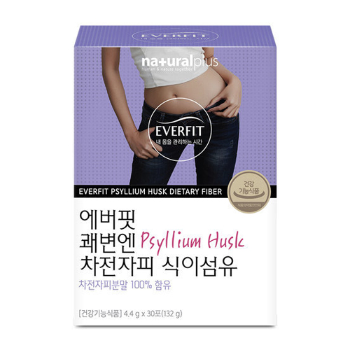 내츄럴플러스 에버핏 쾌변엔 차전자피 식이섬유 4.4g 30포