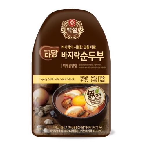 백설 다담 바지락순두부 찌개용양념 140g