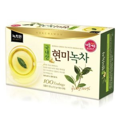 녹차원  국내산 유기농 현미녹차 100티백