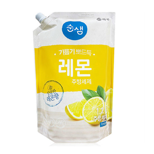  순샘 기름기뽀드득 레몬 주방세제 리필 1.2L [1개]