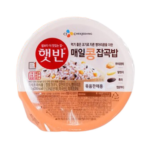 CJ제일제당  햇반 매일 콩잡곡밥 210g [4개]
