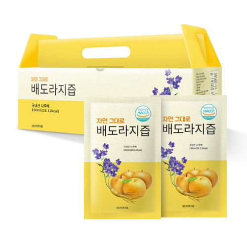 자연식품 자연 그대로 배도라지즙 100ml 30포