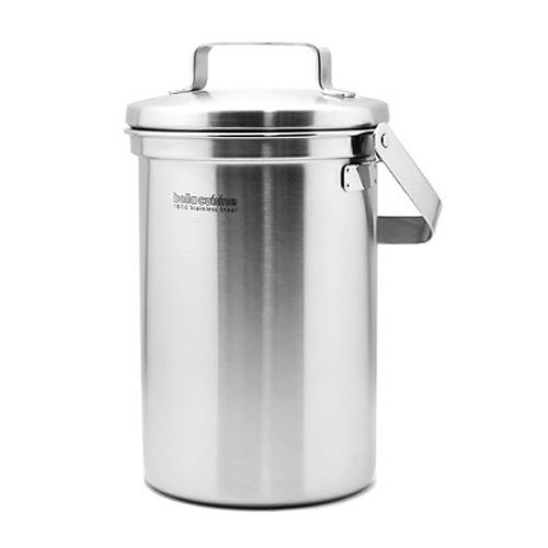 벨라쿠진  스테인리스스틸 음식물 쓰레기통 3L