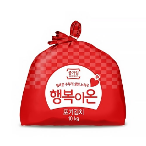 대상 종가 행복이온 포기김치 10kg