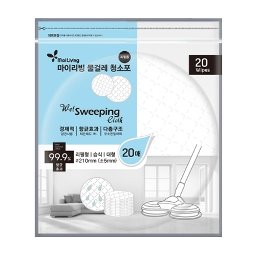마이리빙 물걸레 원형 청소포