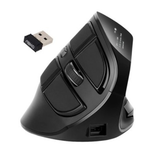 ABKO WEM300 버티컬 인체공학 OLED 무선 마우스