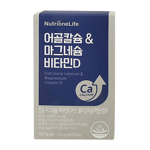 뉴트리원 어골칼슘 & 마그네슘 비타민D 60정