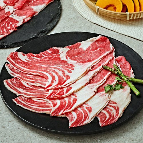 누리푸드  청정우 차돌박이 3초구이 샤브용 250g