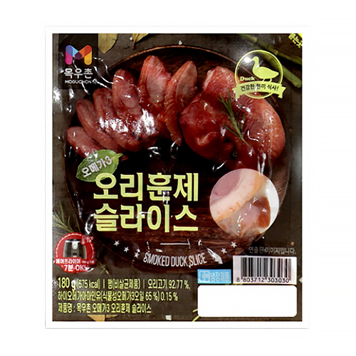 목우촌  오메가3 오리훈제 슬라이스 180g