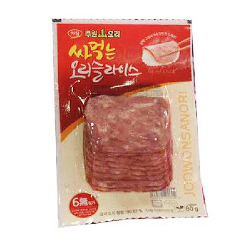 주원산오리  싸먹는 오리 슬라이스 80g
