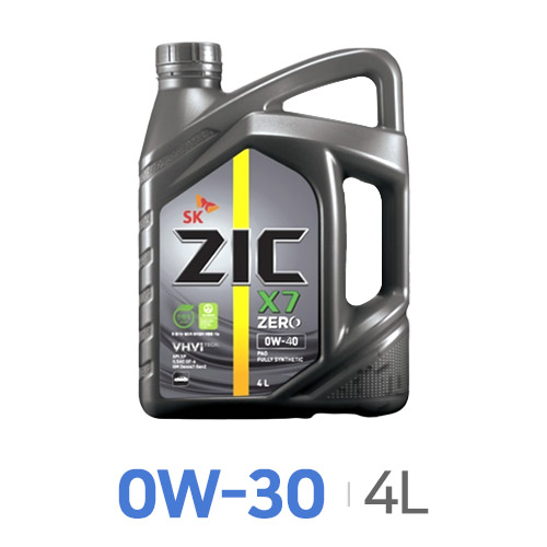 SK엔무브 ZIC 제로 X7 0W30 4L