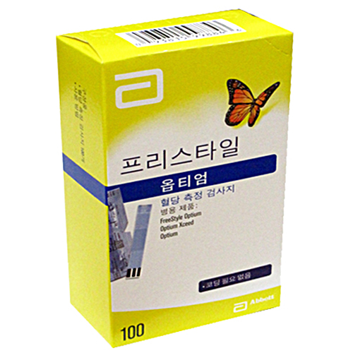 애보트 프리스타일 옵티엄 혈당시험지