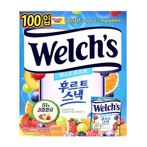 웰치스  믹스 후르츠 젤리 100개입 2.5kg