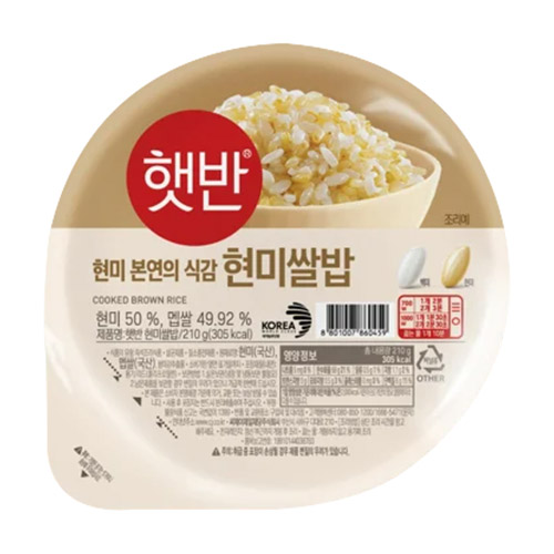 CJ제일제당  햇반 현미쌀밥 210g