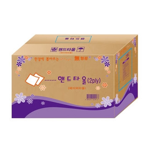 한진페이퍼 프리미엄 무형광 2겹 핸드타월