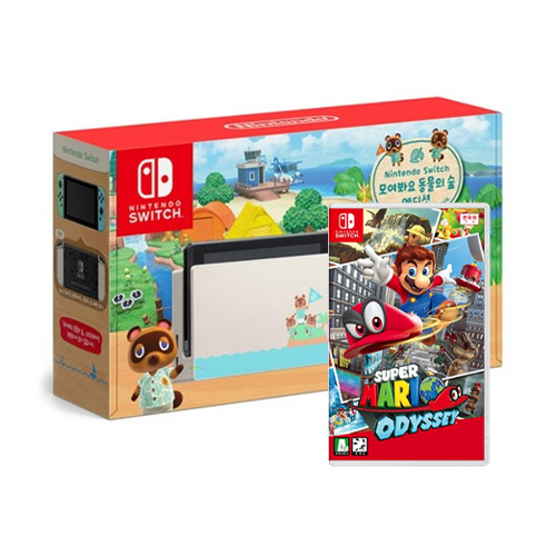 Nintendo  닌텐도 스위치 동물의 숲 에디션 2인용 게임 패키지