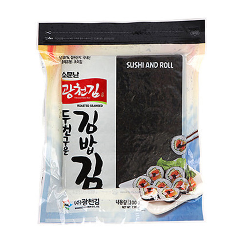 광천김  소문난 두번구운 김밥김 200g