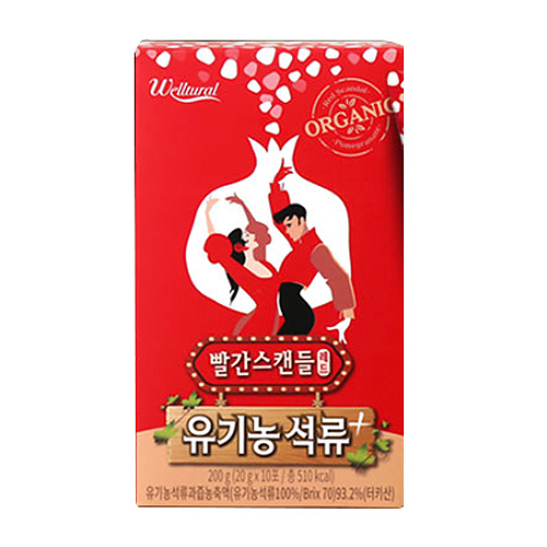 웰츄럴바이오 빨간스캔들 레드 유기농 석류+ 20g 60포