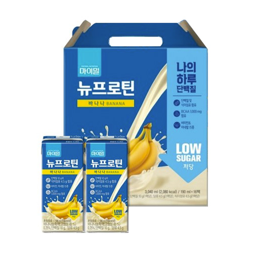 마이밀 마시는 뉴프로틴 바나나 로우슈거 190ml