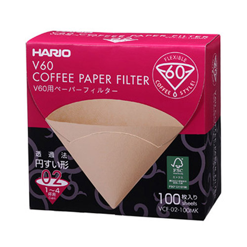 하리오 V60 박스 커피필터 여과지 (VCF-02-100MK)