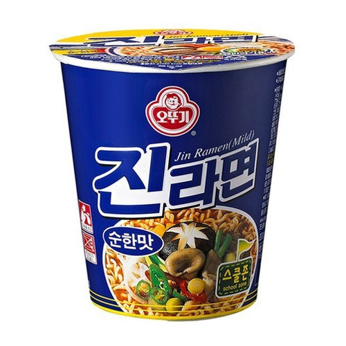 오뚜기 진라면컵 순한맛 65g [6개]