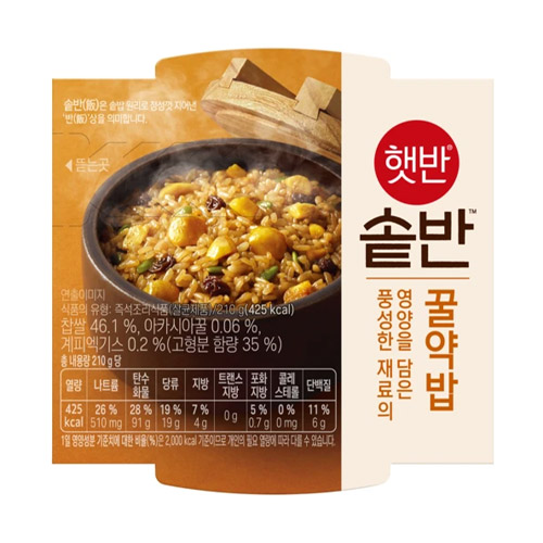 CJ제일제당 햇반 솥반 꿀약밥 210g[6개]