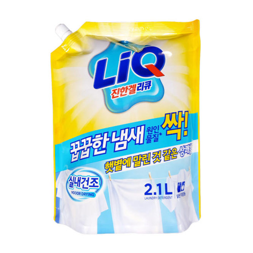 리큐 진한겔 실내건조 겸용 리필 2.1L