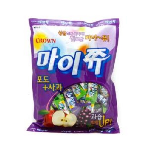 크라운제과 마이쮸 포도맛+사과맛 328g[1개]