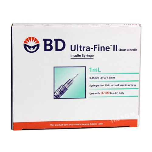 벡톤디킨슨 BD 인슐린 주사기 31G 0.5cc