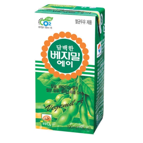  정식품 담백한 베지밀A 190ml [72개]