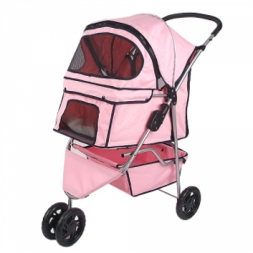 씨엠코리아  반려동물 유모차 CW2153 핑크